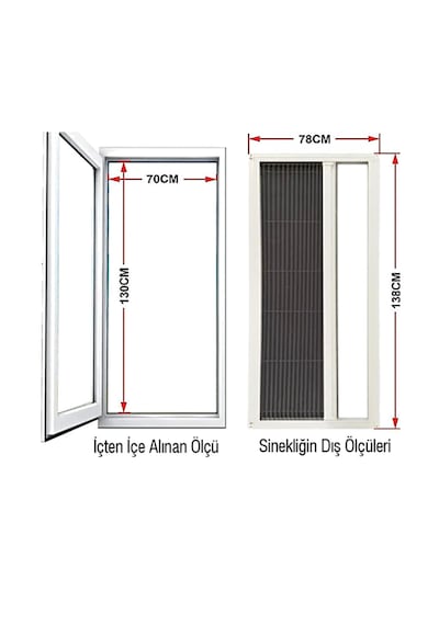 Akordeon Double Pileli Pilise Kapı Antrasit Sineklik 210x210 Istediğin Ölçüde En 210'a Kadar / Bot 210'a Kadar