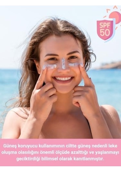 The Vivia Ton Eşitleyici Ve Aydınlatıcı, Leke Karşıtı, Yüksek Koruyucu Spf50+ Pembe Renkli Güneş Kremi, 50 Ml