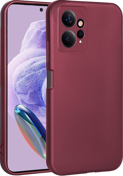 Noktaks - Xiaomi Uyumlu Xiaomi Redmi Note 12 4g - Kılıf Mat Renkli Esnek Premier Silikon Kapak - Mürdüm