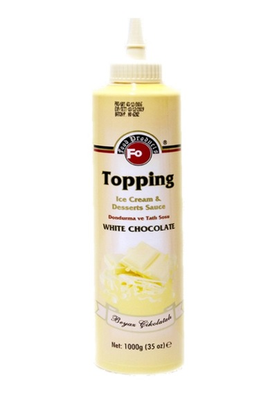Fo Topping Beyaz Çikolatalı Dondurma Ve Tatlı Sosu 1 KG