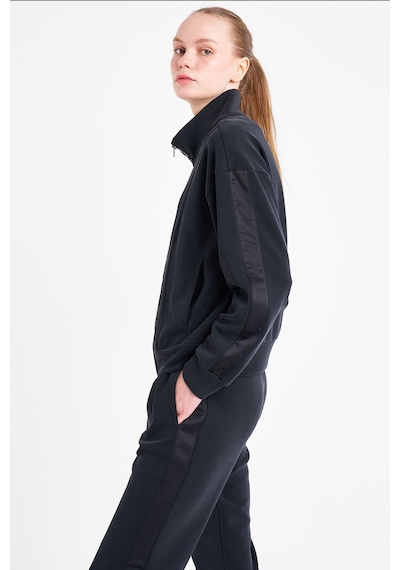 Lescon Kadın Fermuarlı Sweatshirt 25n-2101 Siyah