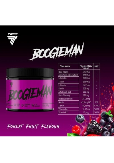 Trec Nutrition Boogieman Pre Workout 300g Forest Fruits Flavour