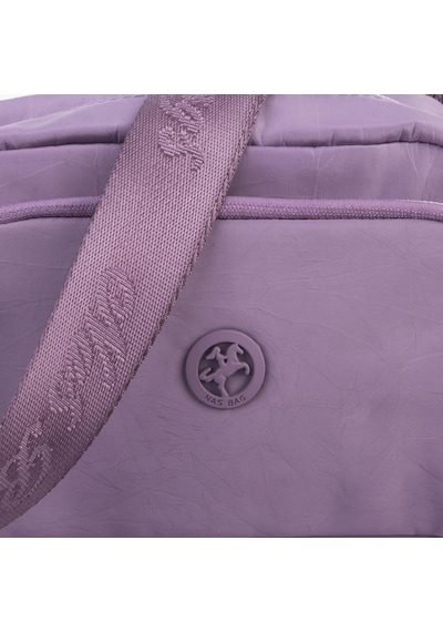 Nas Bag Kadın Spor Çok Gözlü Su Geçirmez Hafif Mini Çanta Mor 22x16 Cm Mor