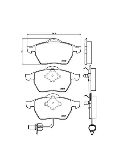 Vw Transporter T4 On Fren Balatasi 2.5 Tdi 1996-2003 Brembo P85060