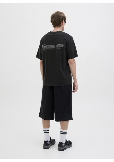 Jack & Jones Siyah Erkek T-shirt 12276738 Jcoınfınıty Sun Back Tee S