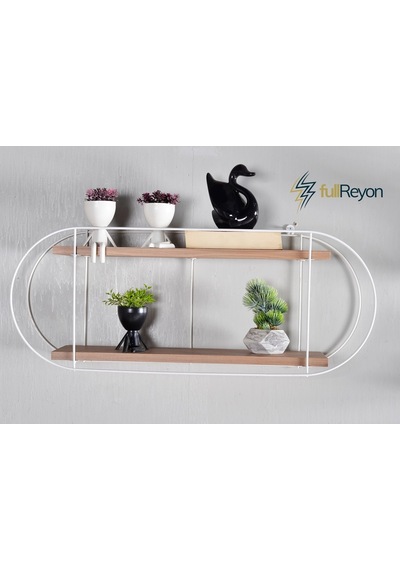 Fullreyon Dekoratif 2 Raflı Duvar Rafı (523190578)