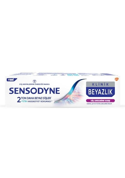 Sensodyne Klinik Beyazlık Diş Lekelerine Karşı Diş Macunu 4 x 75 ML
