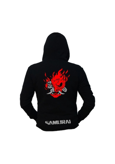Tarzsokak Cyberpunk Unisex Kapüşönlu Hoodie Siyah