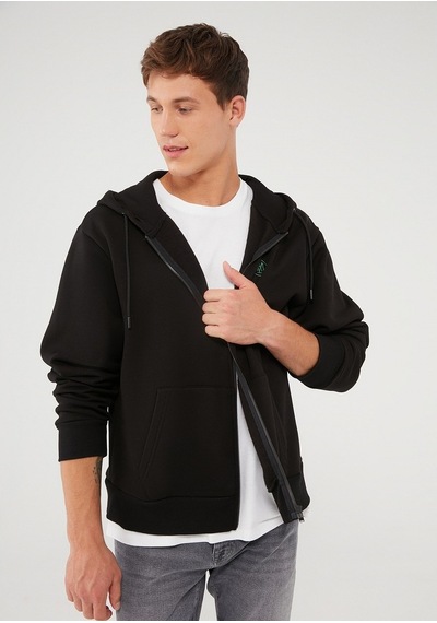 Mavi - Fermuarlı Siyah Sweatshirt 066979-900 Siyah