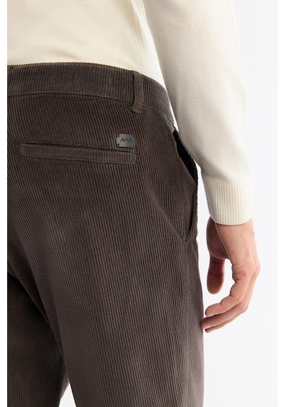 Avva Erkek Antrasit Klasik Bel Kalın Fitilli Kadife Chino Relaxed Fit Pantolon A42y3017