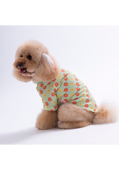 Florelle Kedi Köpek Gömleği - Kedi Köpek Kıyafeti-kedi Gömlek-köpek Gömlek