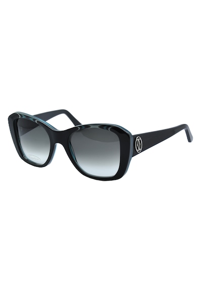 Cartier Emerald Gren Cat Eye Zümrüt Yeşil Siyah Gri Kedi Gözü Kadın Güneş Gözlüğü T8200936 Çok Renkli