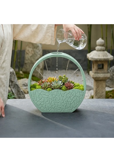 3d Baskı Self-watering Planter - Kendi Kendini Sulayan Saksı-mint Çok Renkli