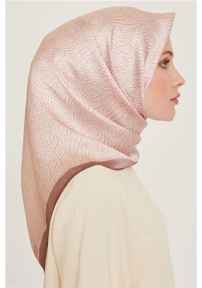 Armine Sura Saf İpek Eşarp 9246d 04 Vizon