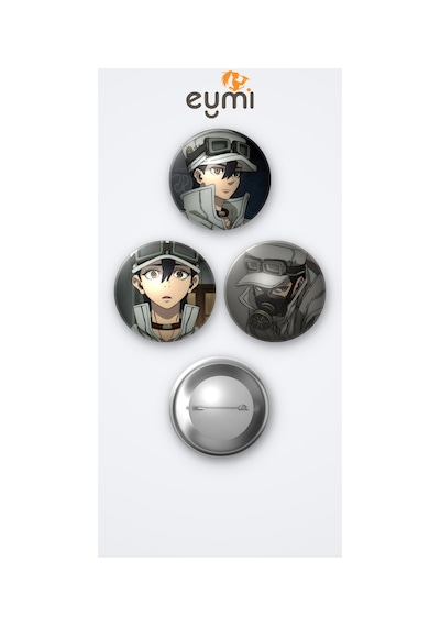Gachiakuta Animesi Follo Tunito Anime 3'lü Metal Rozet Seti 58mm İğneli Buton Çanta Yaka Rozeti Çok Renkli