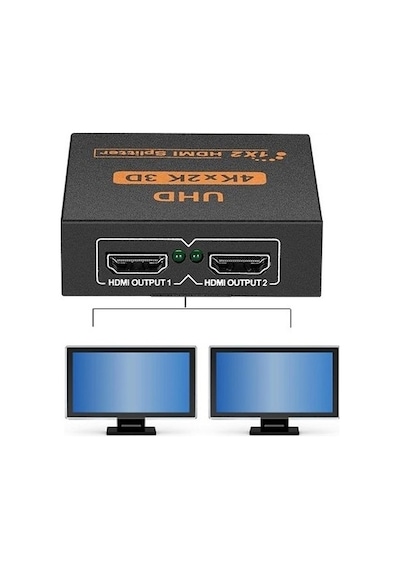 2 Port Uhd 4K Hdmi Splitter Switch 4435A Çoklayıcı Çoğaltıcı Çok