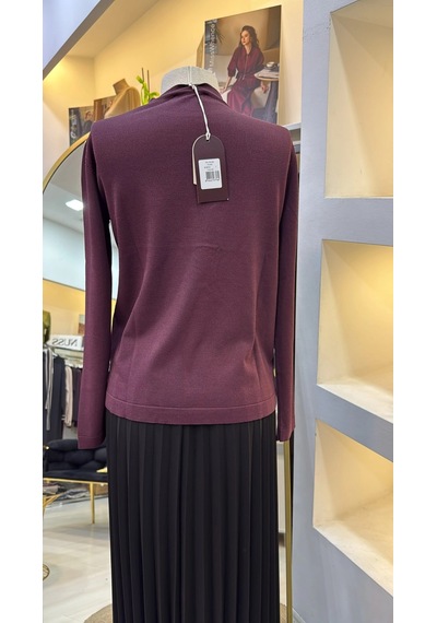 Nuss Triko Tunik Bordo 206