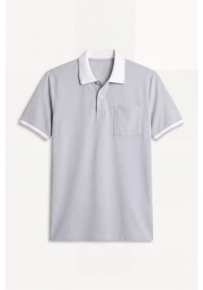 Defacto Regular Fıt Polo Yaka Kısa Kollu Polo Tişört H2054ax26spgr210 Gri-gr210