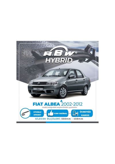 RBW Hybrid Fiat Albea 2002 - 2012 Ön Silecek Takımı