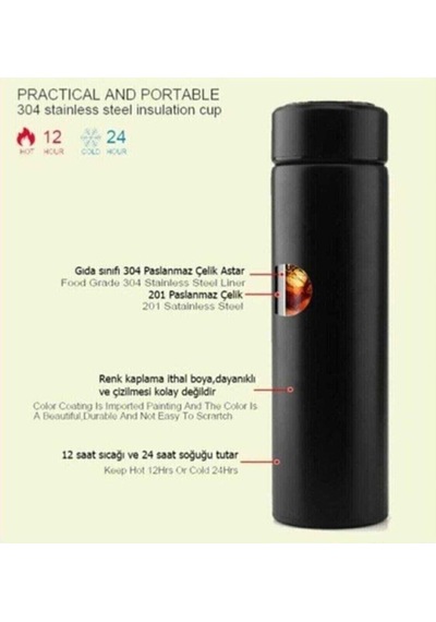 Tudor Dereceli Led Sıcaklık Göstergeli Akıllı Vakumlu Yalıtımlı 5