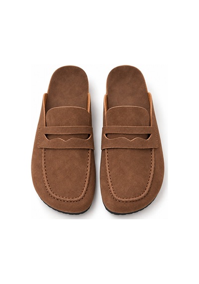 Dad Wolf Dadwolf Naples Wrapped 1029675 Loafer Terlik Mantar Taban Hafif Kaymaz Rahat Arkası Açık Günlük Mako Çok Renkli
