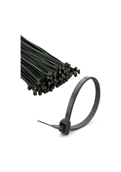Zenith Kablo Bağı & Plastik Kelepçe & Cırt Kelepçe 3,6x300 Mm Siyah 100 Adet