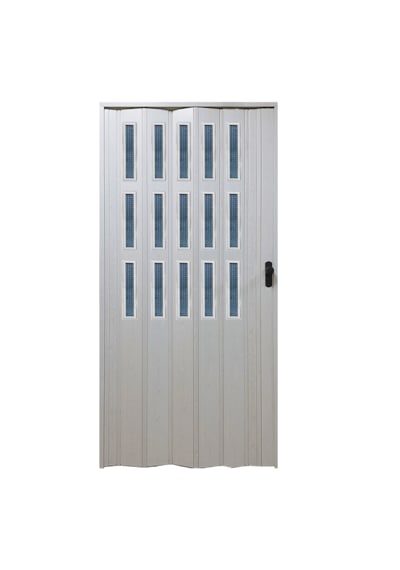 Penguen Akordiyon Kapı Akağaç Camlı En 103-117 Cm Aras Boy 220 Cm