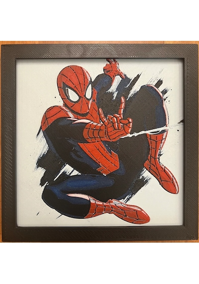 Spiderman 3d Baskı Tablo Çerceve