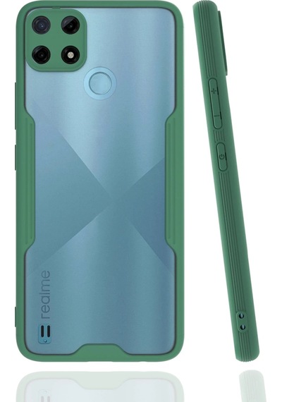 Gld-spt- Newface Realme C25y Kılıf Platin Silikon - Yeşil