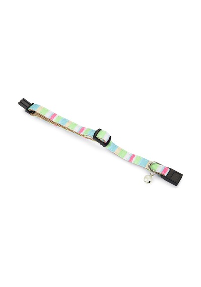 Hnrlıshp Beeztees Yavru Kedi Boyun Tasması, Zilli, Yeşil, 16-32cm