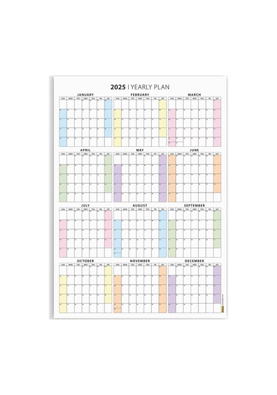 Amerikan Standardı 2026 Yıllık Planlayıcı Duvar Takvimi, United States Calendar