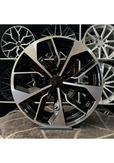 18 İnç 5x112 Audi Siyah Elmas Kesim Jant Modeli Audi