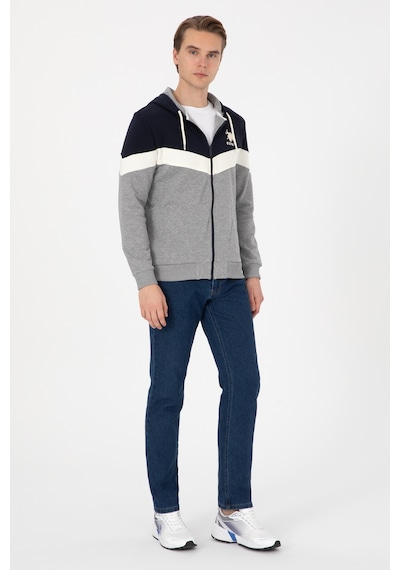 U.s. Polo Assn. Erkek Gri Melanj Hırka Örme 50309005-vr086 Grı Melanj