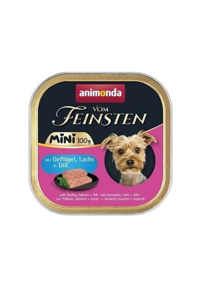 Animonda Vom Feinsten Kümes Hayvanlı Ve Somonlu Mini Irk Yetişkin Köpek Konservesi 1 Adet 100 Gr