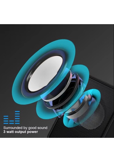 Azemax D9 1+1 Usb 2.0 Hoparlör Taşınabilir Usb Speaker