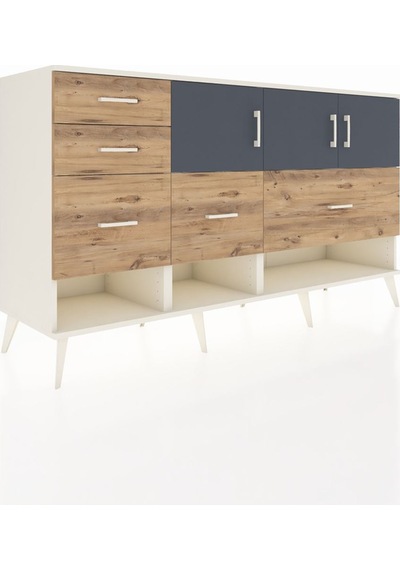 Kronos Konsol 3 Raflı 5 Çekmeceli 3 Kapaklı 176x59x99 Aytaşı-antr Aytaşı-antrasit/çam Kronos Konsol 3 Raflı 5 Çekmeceli 3 Kapaklı 176x59x99 Aytaşı-antr Aytaşı-antrasit/çam