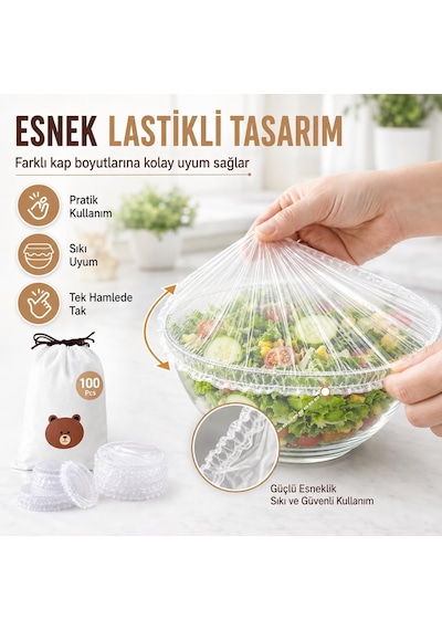 Lastikli Gıda Bonesi 100 Adet - Tek Kullanımlık Şeffaf Streç Bone - Tabak Tencere Kase Meyve Sebze Kapatma Örtüsü - Pratik Mutfak Saklama Koruyucu - Buzdolabı İçin Hijyenik - 20 X 20 Cm Beyaz - Çok Renkli Lastikli Gıda Bonesi 100 Adet - Tek Kullanımlık Şeffaf Streç Bone - Tabak Tencere Kase Meyve Sebze Kapatma Örtüsü - Pratik Mutfak Saklama Koruyucu - Buzdolabı İçin Hijyenik - 20 X 20 Cm Beyaz - Çok Renkli