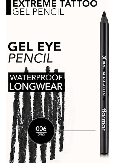 Suya Dayanıklı Jel Göz Kalemi Siyah -extreme Tattoo Gel Pencil-006 Onyx-8682536028882 Diğer