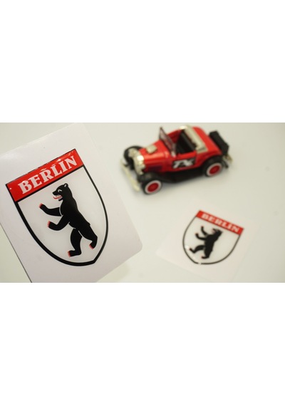 Berlin Logo Damla Silikon Sticker 2 Li Set
