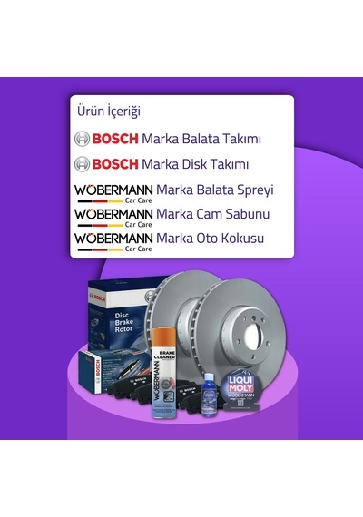 Wöbermann+bosch Kia Sportage 2004-2015 Ön Arka Fren Diski Ve Ön Arka Balata Seti