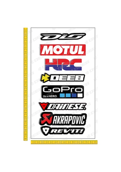 deeb Dio Motorcu Sticker Seti