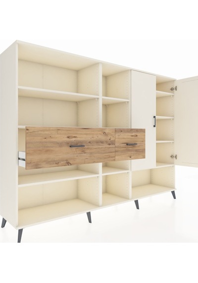Hyperion Dolap 10 Raflı 2 Çekmeceli 2 Kapaklı 220x44x163 Aytaşı-a Aytaşı-aytaşı/çam Hyperion Dolap 10 Raflı 2 Çekmeceli 2 Kapaklı 220x44x163 Aytaşı-a Aytaşı-aytaşı/çam