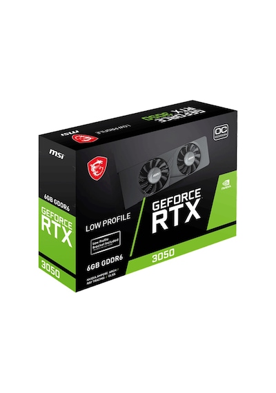 Msı 6gb Rtx3050 Lp E 6g Oc Gddr6 96bit Hdmı Dp Pcıe 4.0 Low Profile