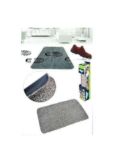 Clean Step Mat Yıkanabilir Mikrofiber Kir Toz Emici Iç-dış Ortam Krem