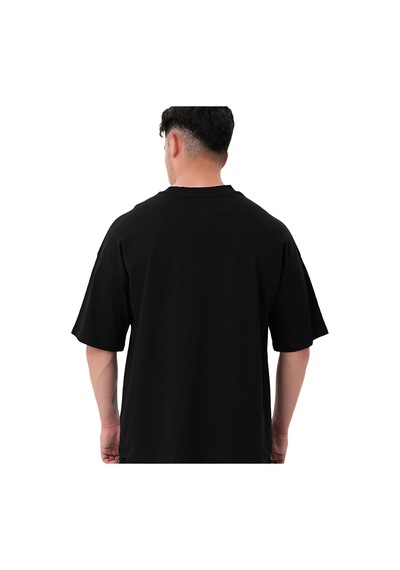 Musclecloth Tactical Heavyweight Oversize T-shirt Siyah Siyah