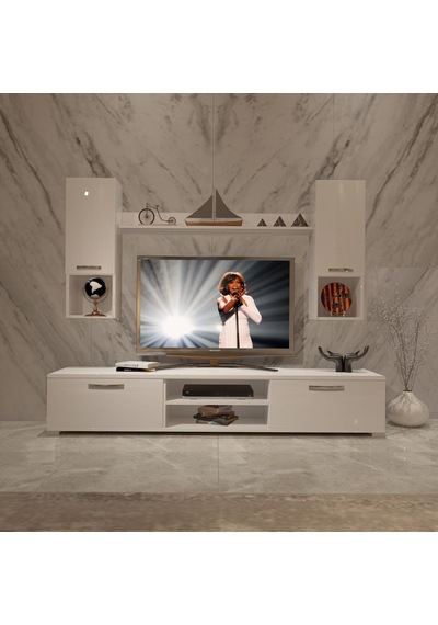 Decoraktiv Eko 5da Slm Dvd Tv Ünitesi Tv Sehpası Beyaz