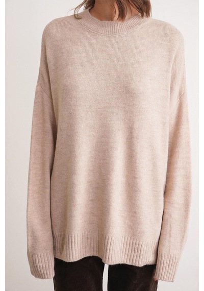 Hiccup Mixray Oversize Triko Kazak Bej