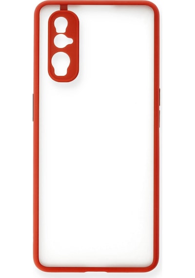 Oppo Find X2 Uyumlu Kılıf Montreal Silikon Kapak - Kırmızı