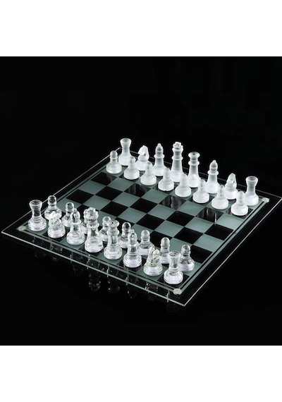 Cam Satranç Seti Oyunu Alk2545