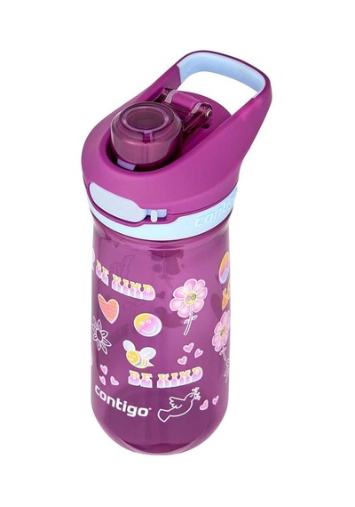 Contigo Jessie Tritan Bas İç Kapaklı Çocuk Suluğu 420ml - Pembe Pembe